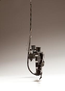 LJUSSTAKE, smidesjärn. Allmoge. 1900-tal.