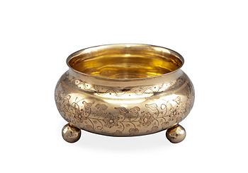 401. A GILT SALT CELLAR.