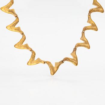 Helky Juvonen, a 14K gold necklace, Westerback, Helsinki 1972.