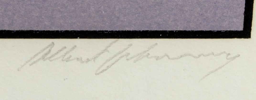 Albert Johansson, etching, signed and numbered 28/90.