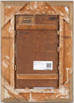 ALBERT VON KELLER. Tillskriven. Olja på pannå, signerad.