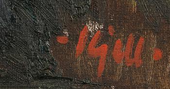 Kjell Leander-Engström, oil on canvas, signed.