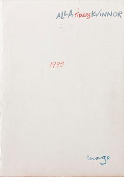 MAX GOLDSTEIN, dräktskisser, 15 st, flertalet sign o dat 1993.