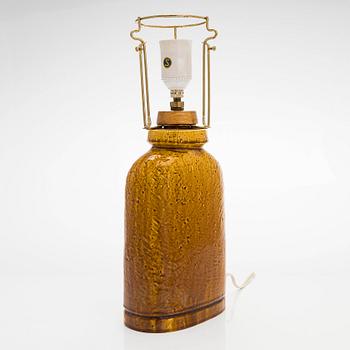 Gunnar Nylund, bordslampa, stengods, Rörstrand, 1900-talets andra hälft.