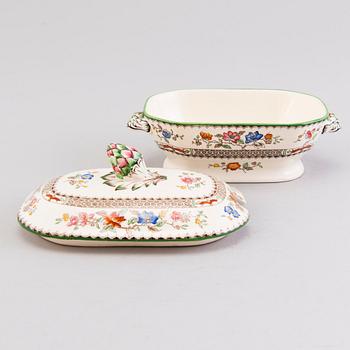 A 132-piece set of 'Chinese Rose' tableware, Copeland Spode, England 1930s.