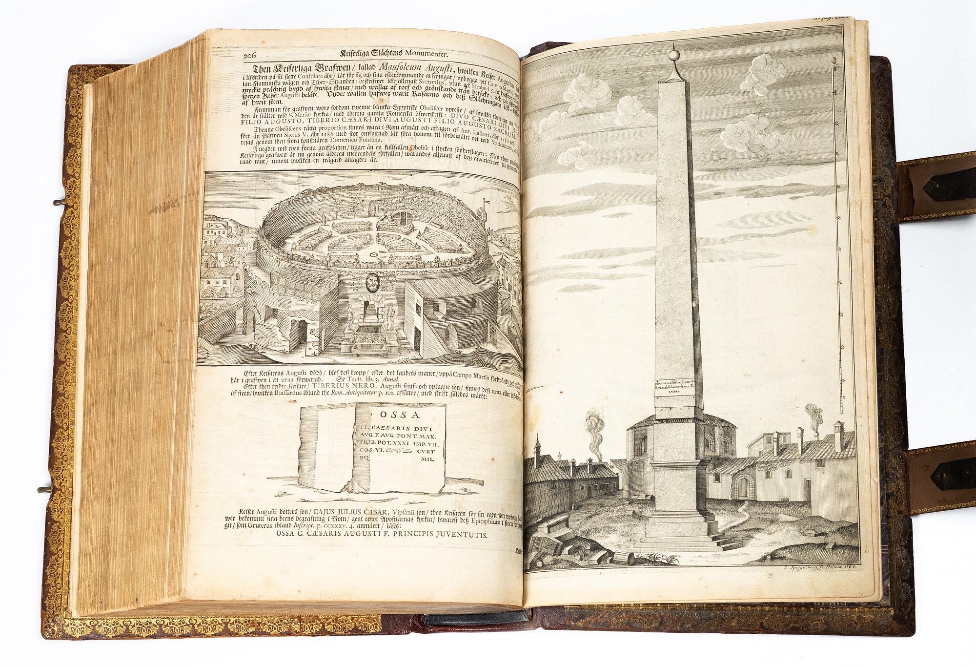 Karl XII:s stora kyrkobibel, 1702-3, med Peringskiölds bibliska historia, 1713.