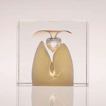 ÅRSKUB, glas, signerad Oiva Toikka, Nuutajärvi 1989, numrerad 232/2000.