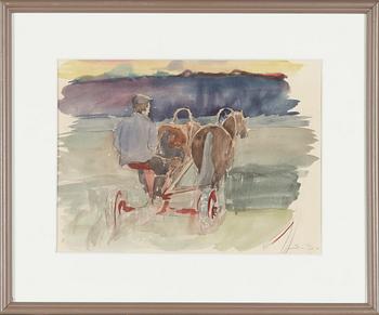 Santeri Salokivi, Man with Horse Cart.