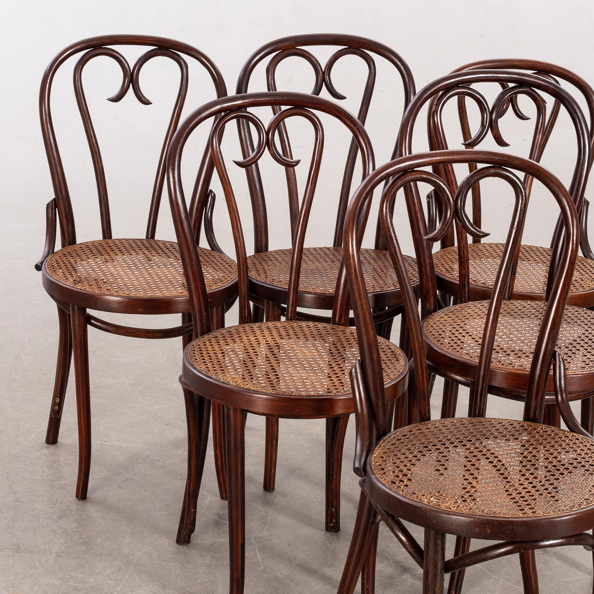 STOLAR, 6 st, snarlika,  1900-talets första hälft.