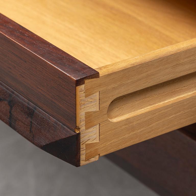 A 1960's rosewood desk by Kai Kristiansen, Feldballes Møbelfabrik, Denmark.