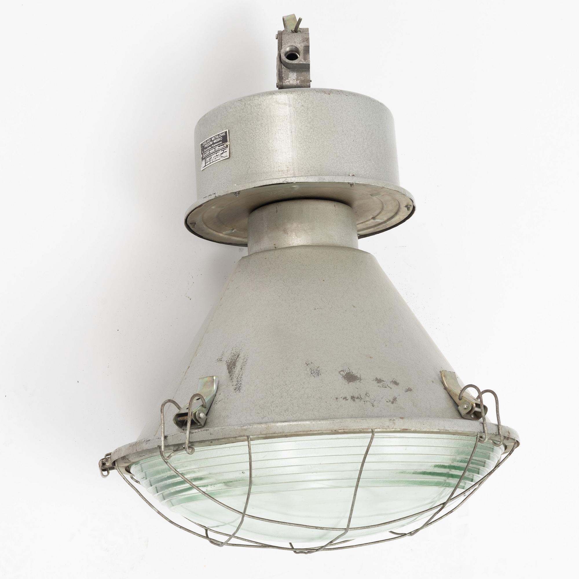 Industrial lamp, Mesko, Poland, second half of the 20th century.