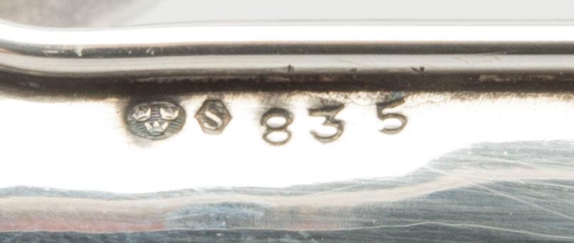 KANNA, silver, svenska importstämplar. 1900-talets första del.