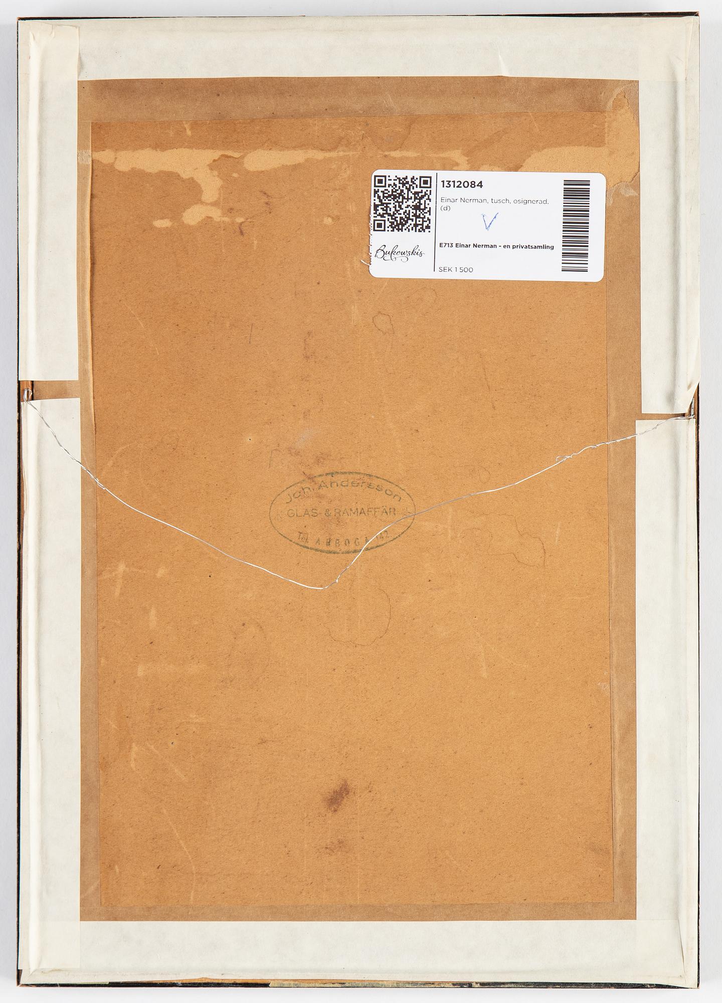 Einar Nerman, ink, unsigned.