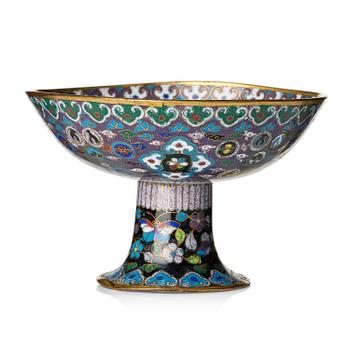 1260. A cloisonné stem cup, Qing dynasty, 19th century.