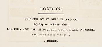 WILLIAM SHAKESPEARE (1564-1616), vol I-IX, "The Dramatic Works of Shakespeare, London 1802.