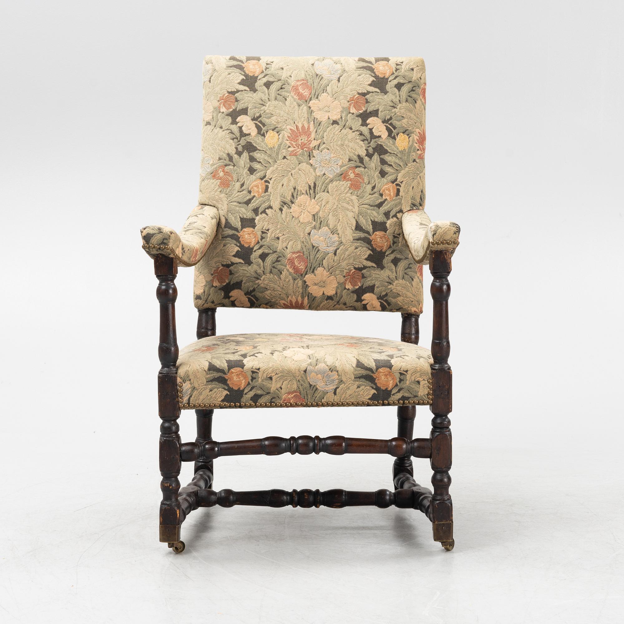 A Baroque armchair, from around the year 1700.