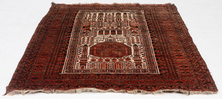 An antique Bechir rug, approx. 215 x 148 cm.