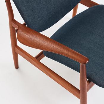 Finn Juhl, a "FD 136" easy chair, France & Daverkosen, Denmark, 1950s.