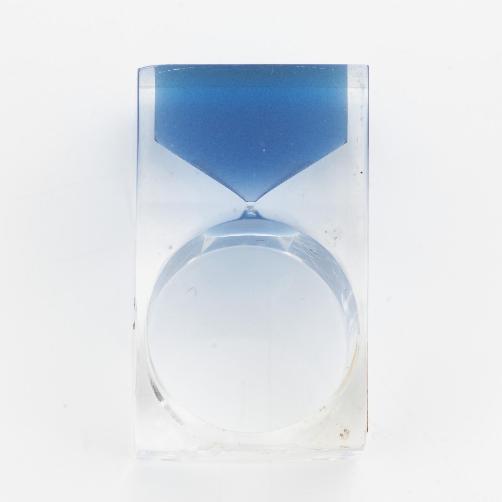 Siv Lagerström, three rings and cufflinks, acrylic plastic, 1970s.