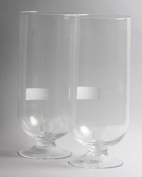 STORMLYKTOR, glas, ett par. 1990-tal.