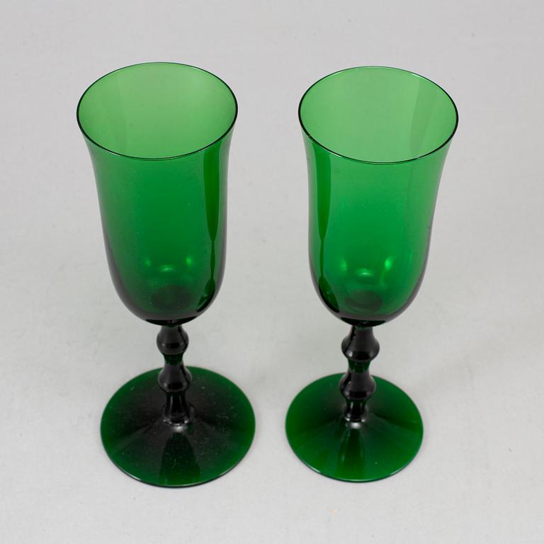SIMON GATE, 16 champagne glasses, 'Salut', Orrefors Sandvik.