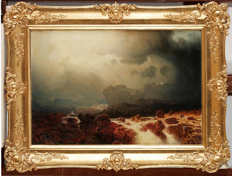 Marcus Larsson, Romantiskt landskap med virvlande vatten.