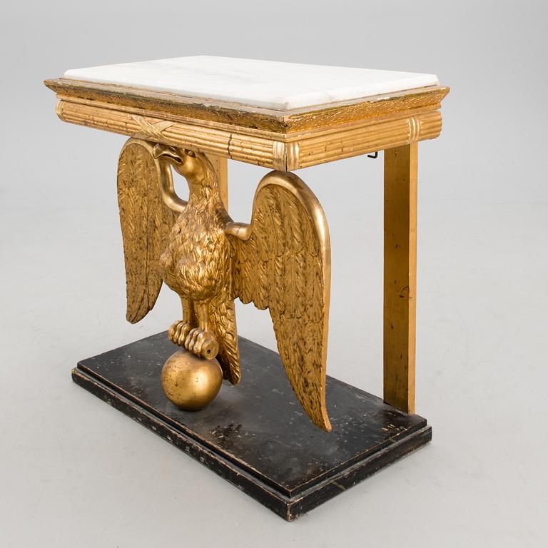 A SWEDISH CONSOLE TABLE, empire early 19th century.