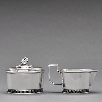 Carl Fredrik Carlman, a 3 pieces coffee service, Stockholm 1967.