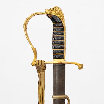 Sabel, svensk, m/1899 för officer, med balja.