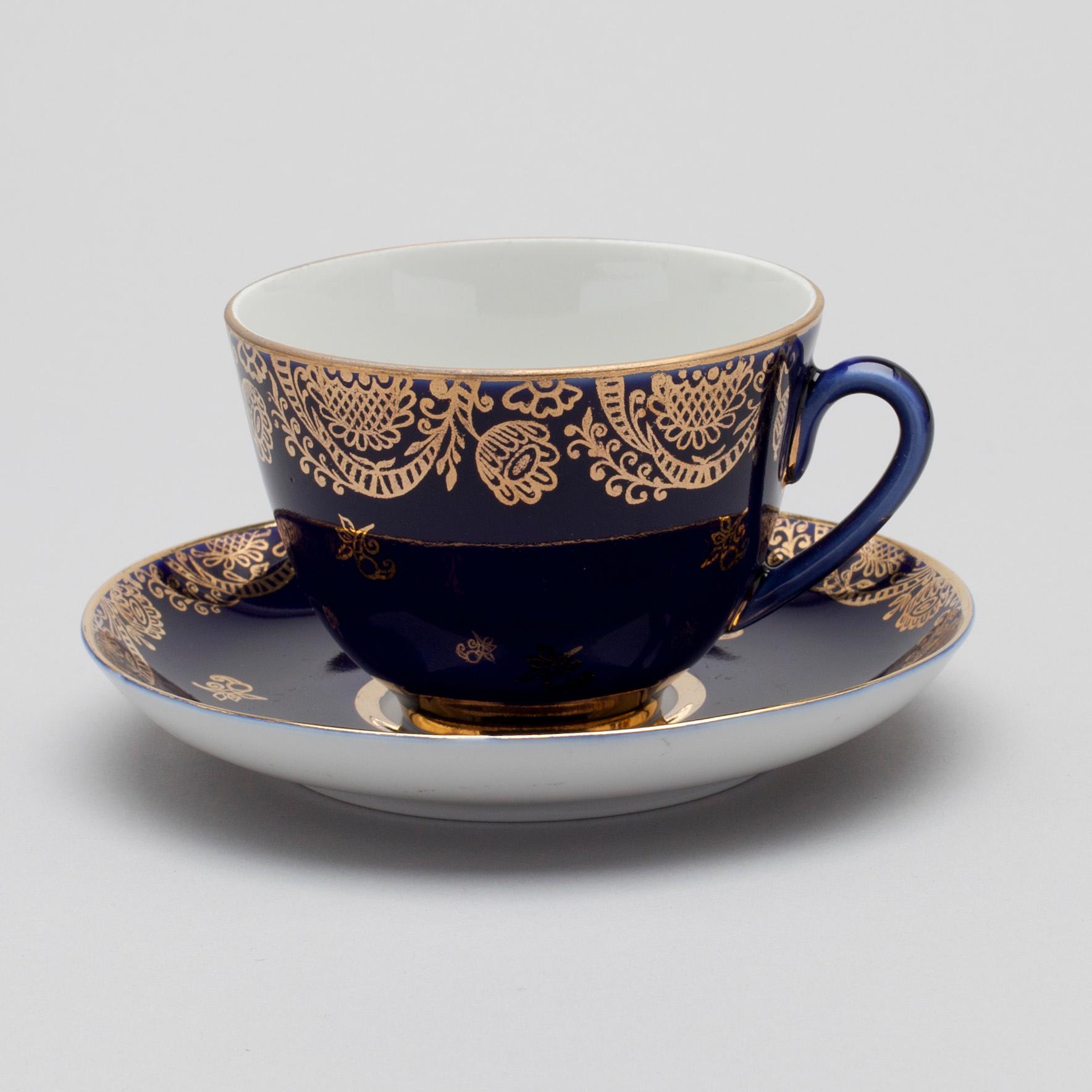 KAFFE- / TESERVIS, porslin, Sovjetunion, 1900-talets slut.