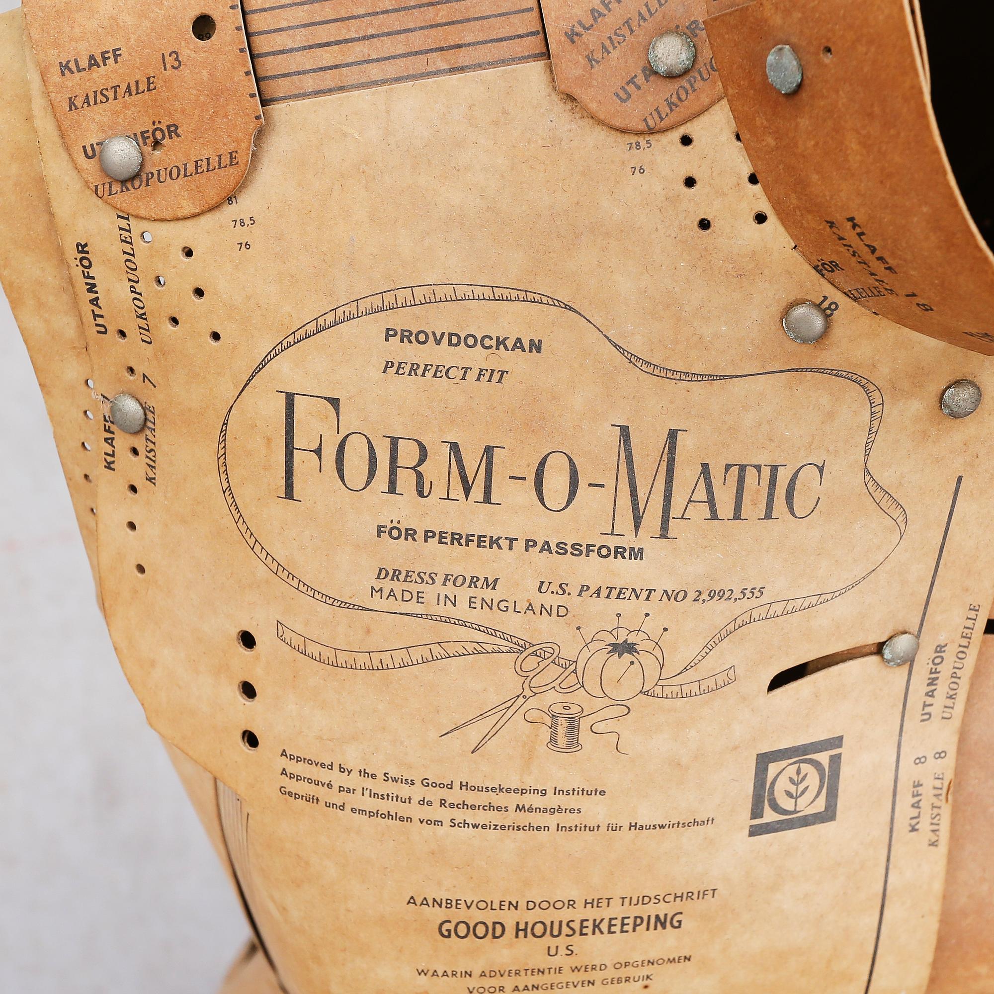 PROVDOCKA, "Form-o-matic", 1900-tal.