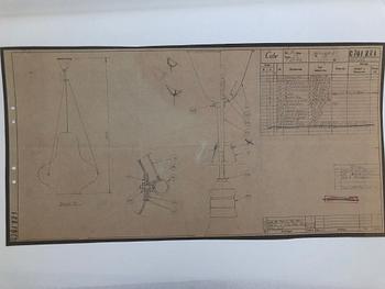 Carl-Axel Acking, taklampa, Swedish Modern, ASEA, 1940/50-tal.