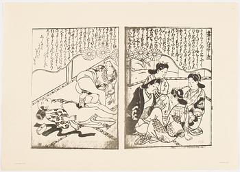 Mapp av Francois Poncetton, Les Erotiques Japonais, Paris, Editions du Siecle, 121 Bouleard Saint-Michel. MCMXXV.