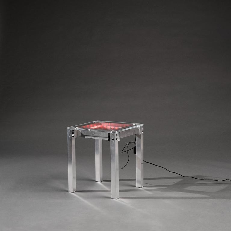 Fredrik Paulsen, a unique sidetable/stool, "Sidetable One, The Light Fantastic", JOY 2024.