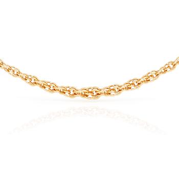 COLLIER, 18 k guld. Vikt ca 37 g.