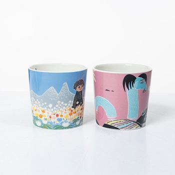 Arabia, 29 Moomin mugs, Finland.