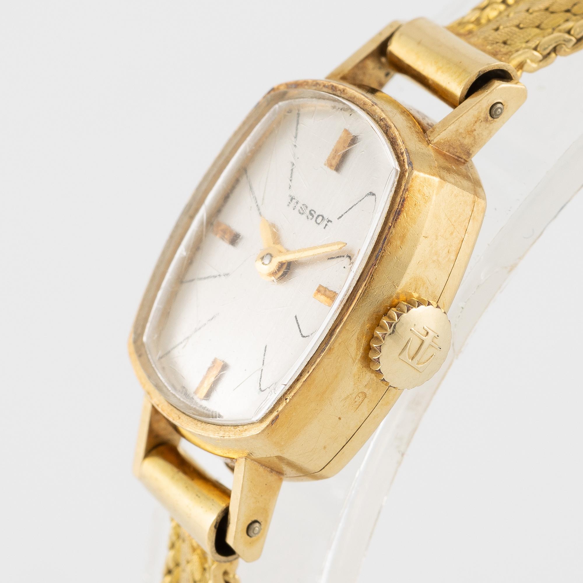 Tissot, armbandsur, 14 x 19 mm.