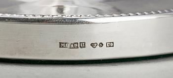 LJUSSTAKAR, ett par, silver, MGAB, Uppsala, 1970.