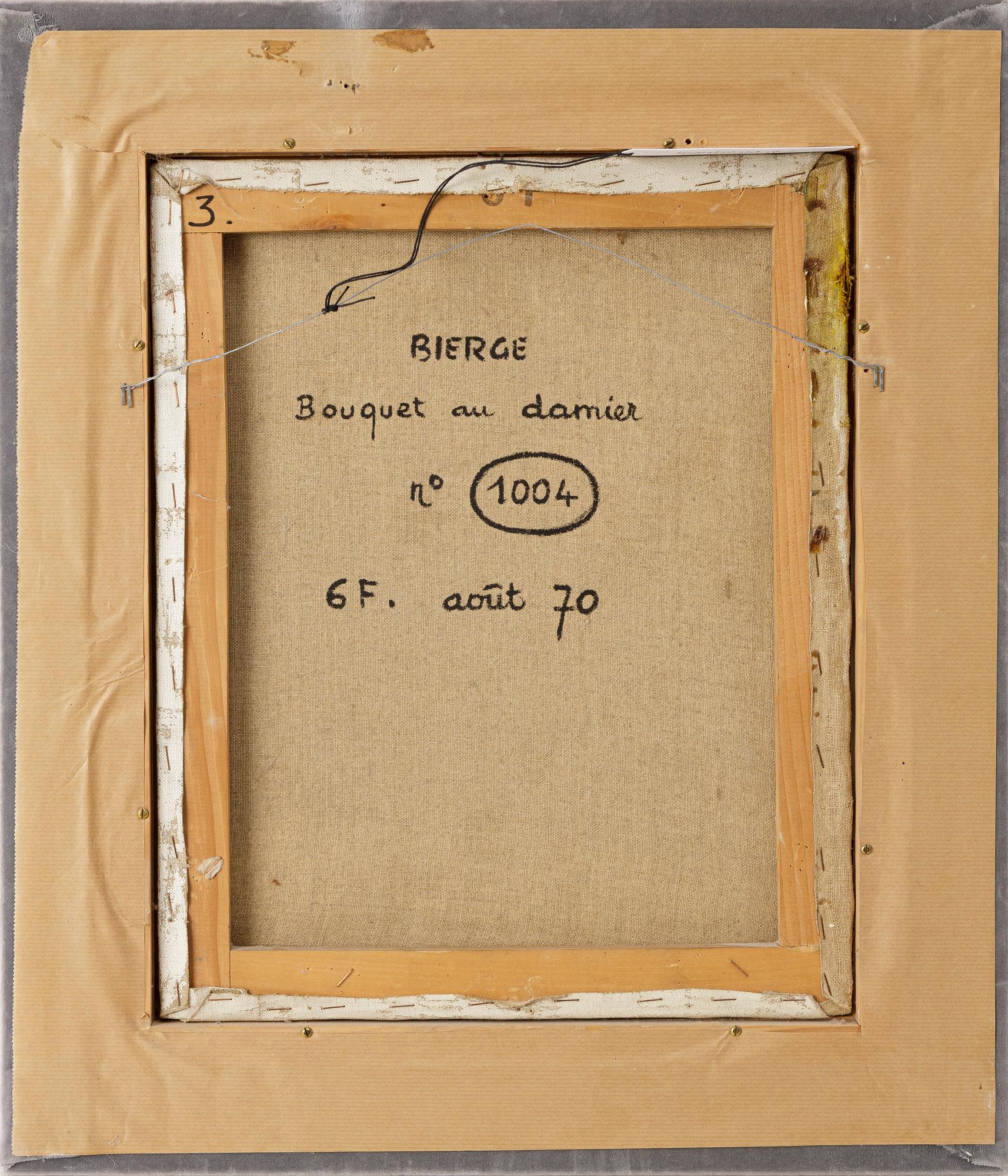 Roland Bierge, "Bouquet au damier".