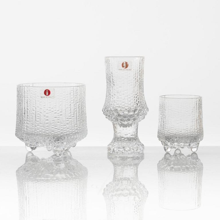 Tapio Wirkkala, a 42-piece glass service, "ultima Thule", Iittala, Finland.