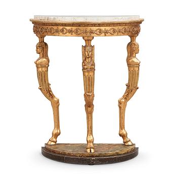 39. A late Gustavian circa 1800 console table.