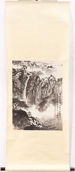 Rullmålning, tusch på papper, Kina,