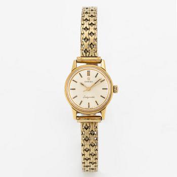Omega, Ladymatic, wristwatch, 18K gold, bracelet in 14K gold, 22 mm.