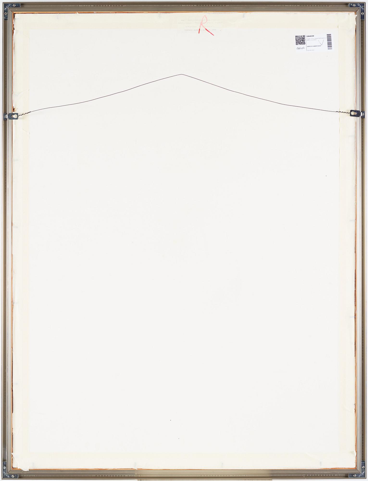 Jasper Johns, färgserigrafi.