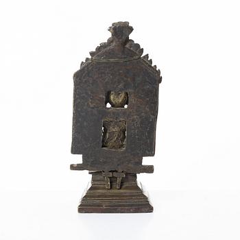 An Indian bronze deity, 19th century.