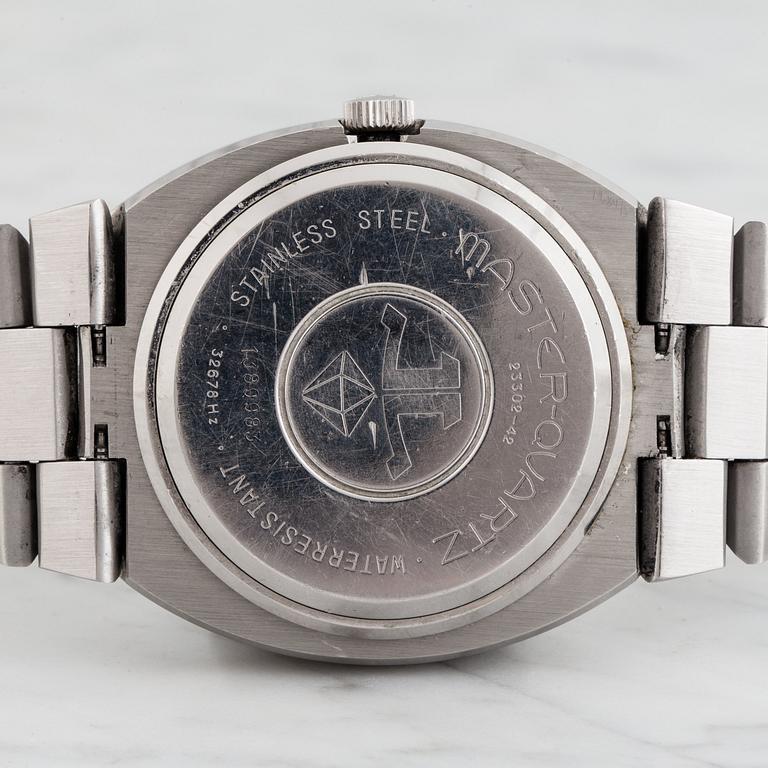 JAEGER-LECOULTRE, Master-Quartz, wristwatch, 41.5 x 43 (46) mm,