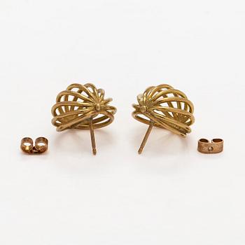 Korusetti, 3 osaa, riipus, rannekoru, korvakorut, 14K kultaa. A. Tillander, Helsinki.