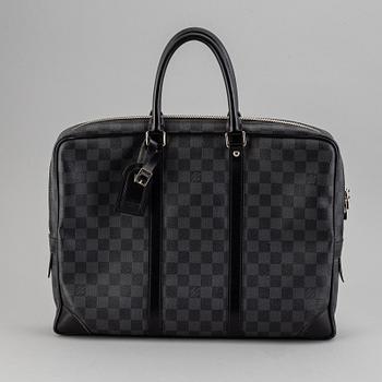 LOUIS VUITTON, 'Damier Graphite Porte Documents Voyage'.
