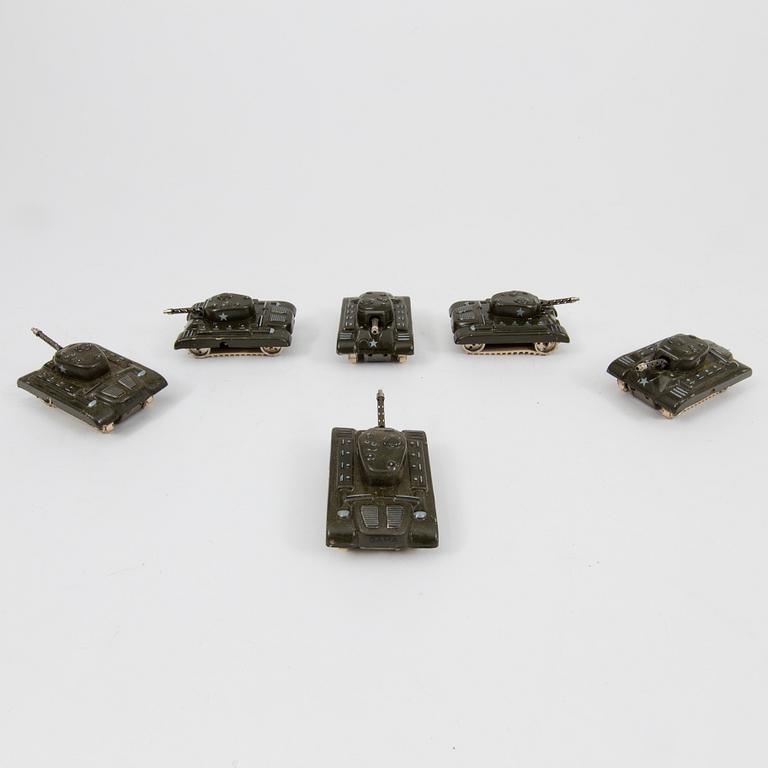 A Gama "Montage Tank" and twelve mini-tanks, Germany 1950s.