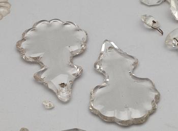 PARTI GLASPROPPAR OCH PRISMOR, 1800/1900-tal.